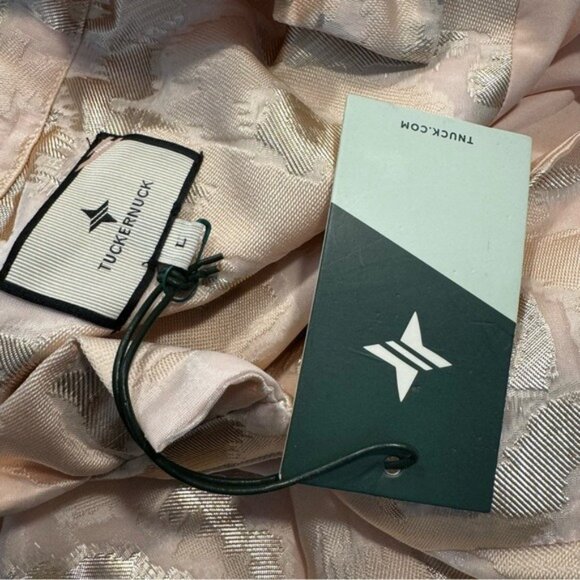 Tuckernuck NEW Champagne Fil Coupe Palmerston Formal Mini Dress Size L - Picture 8 of 8